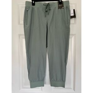 Petite sage green hiking joggers